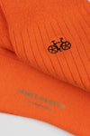Orange Rib Socks