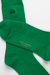 Green Rib Socks