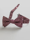 Burgundy Textured Bow Tie