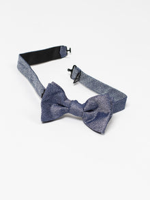  Navy Texture Bow Tie