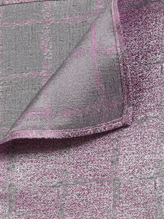 Blush Textured Check Pocket Square