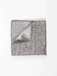  Silver Textured Pocket Square