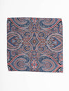 Red/Navy Paisley Pocket Square