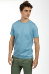 Blue Cotton Jersey Tee Shirt