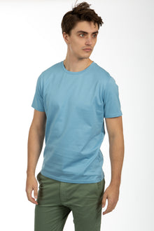  Blue Cotton Jersey Tee Shirt