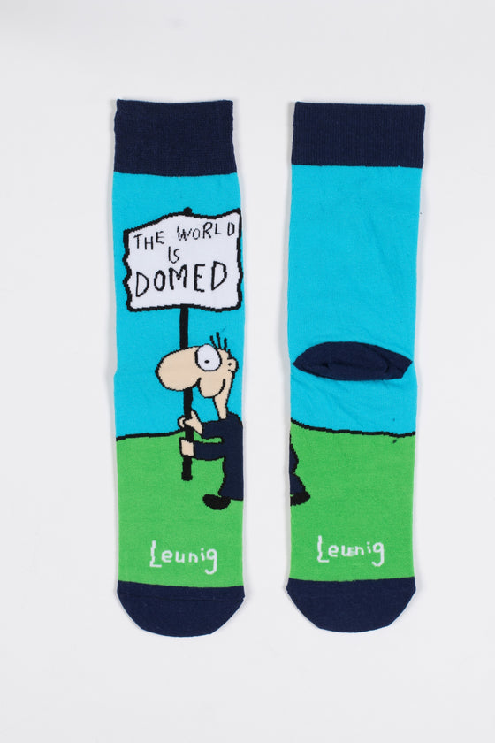 Michael Leunig Blue Domed Socks (Limited Edition)