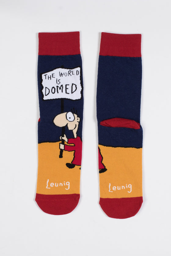 Michael Leunig Orange Domed Socks (Limited Edition)
