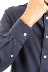 Navy Long Sleeve Mini Diamond Shirt