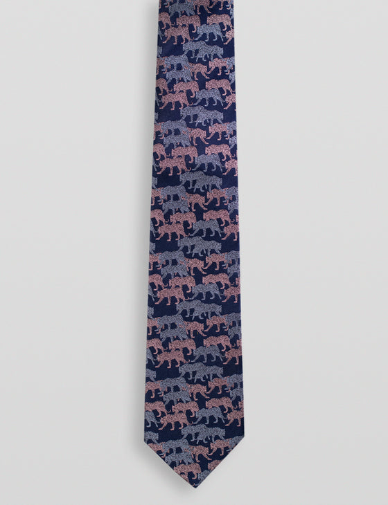 Leopard Silk Tie