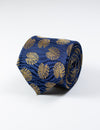 Navy with Gold Leaf Tie