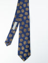 Navy with Gold Leaf Tie