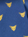 Navy Gold Feline Tie