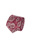 Red Floral Texture Tie