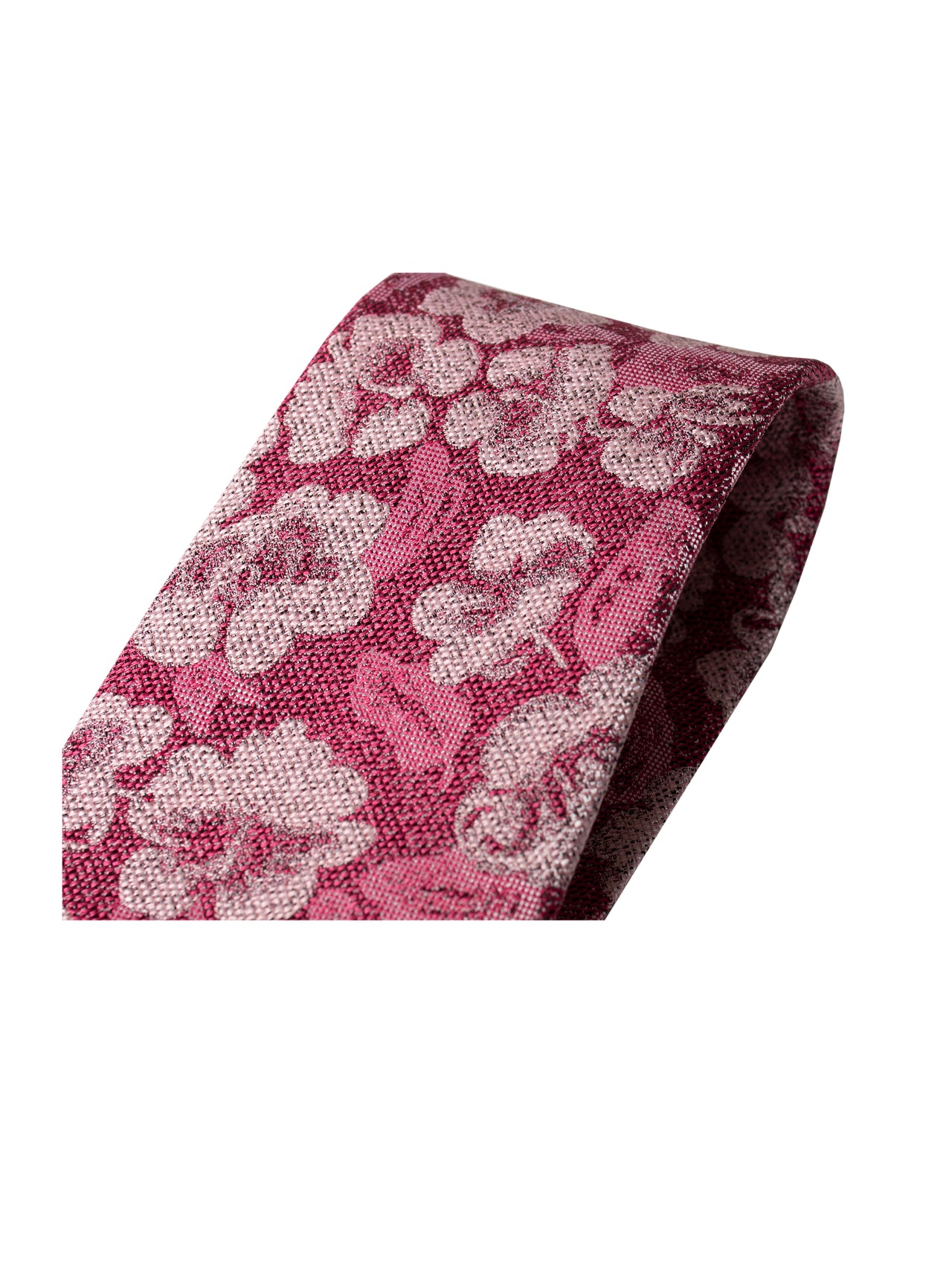 Red Floral Texture Tie