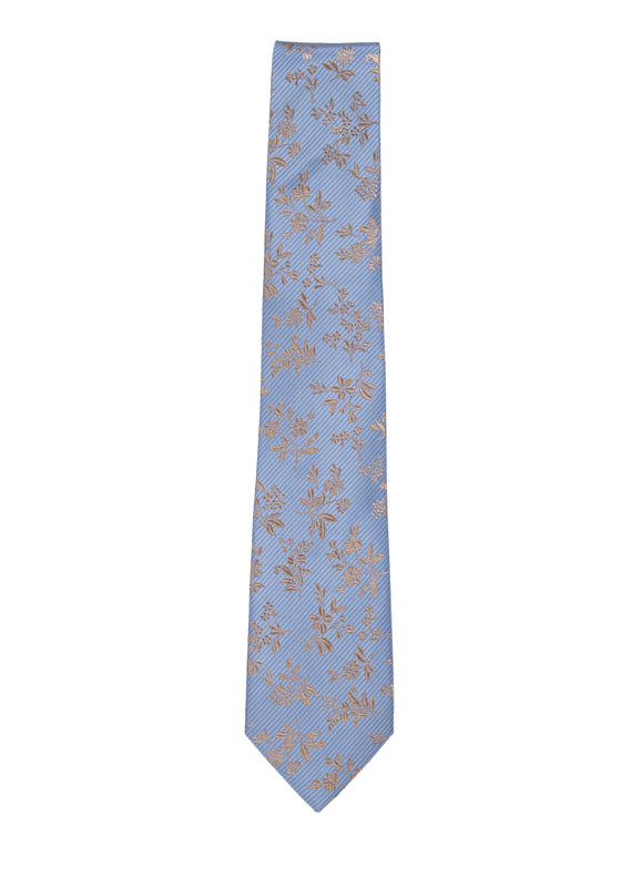 Blue Floral Tie