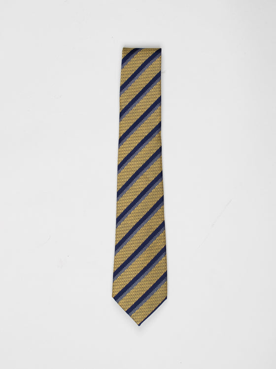 Yellow Stripe Texture Tie