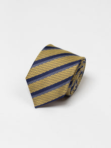  Yellow Stripe Texture Tie