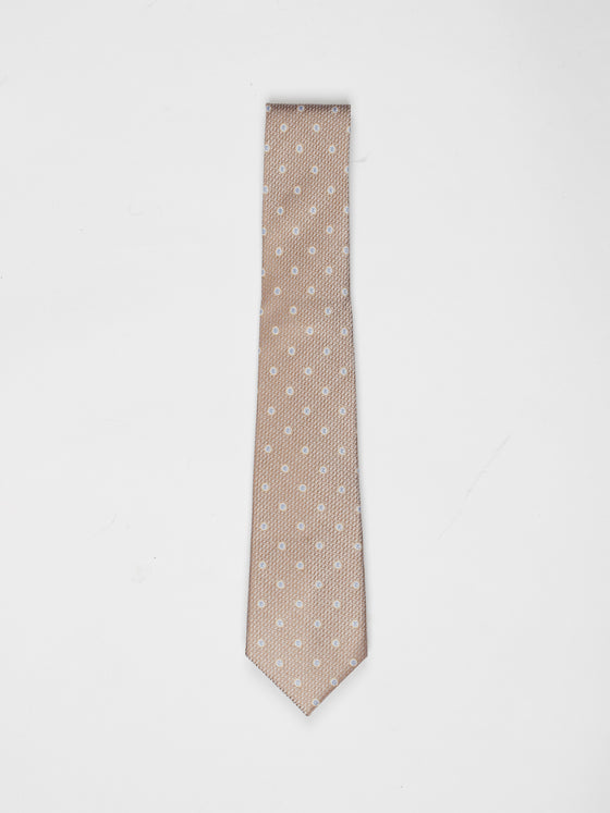 Champagne Gold Spot Texture Tie