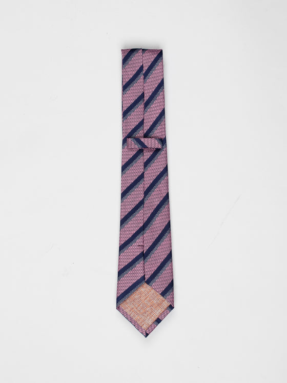 Pink Stripe Texture Tie