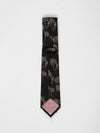 Black Floral Tie