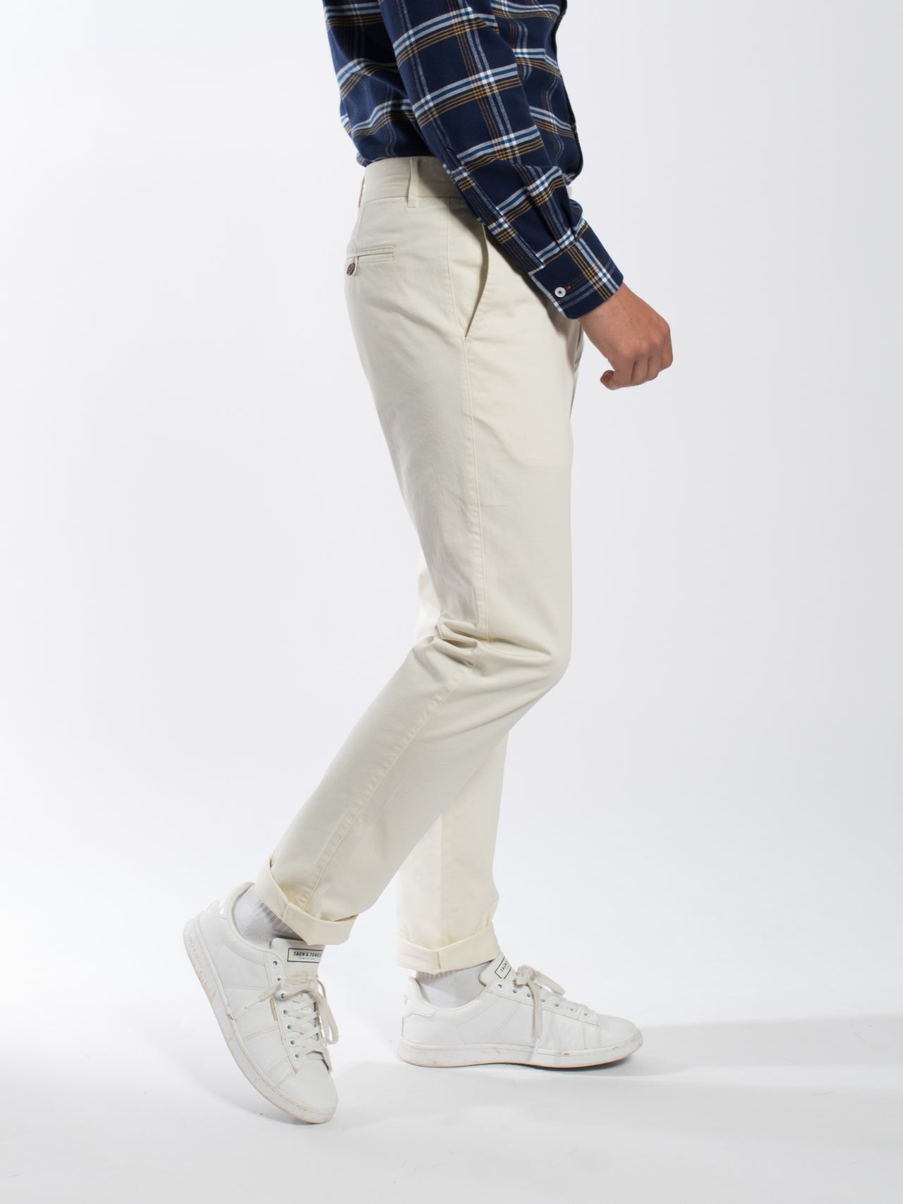 Natural Peach Finish Cotton Spandex Chino