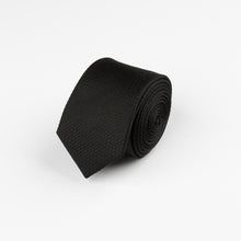  Black 6Cm Texture Slim Tie
