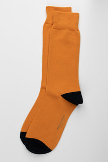  Gold/Navy Plain Socks