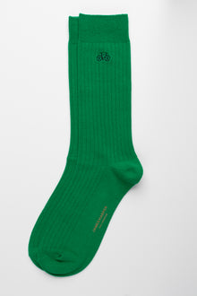  Green Rib Socks